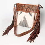 American Darling Blanket Purse w/ Tooled Leather