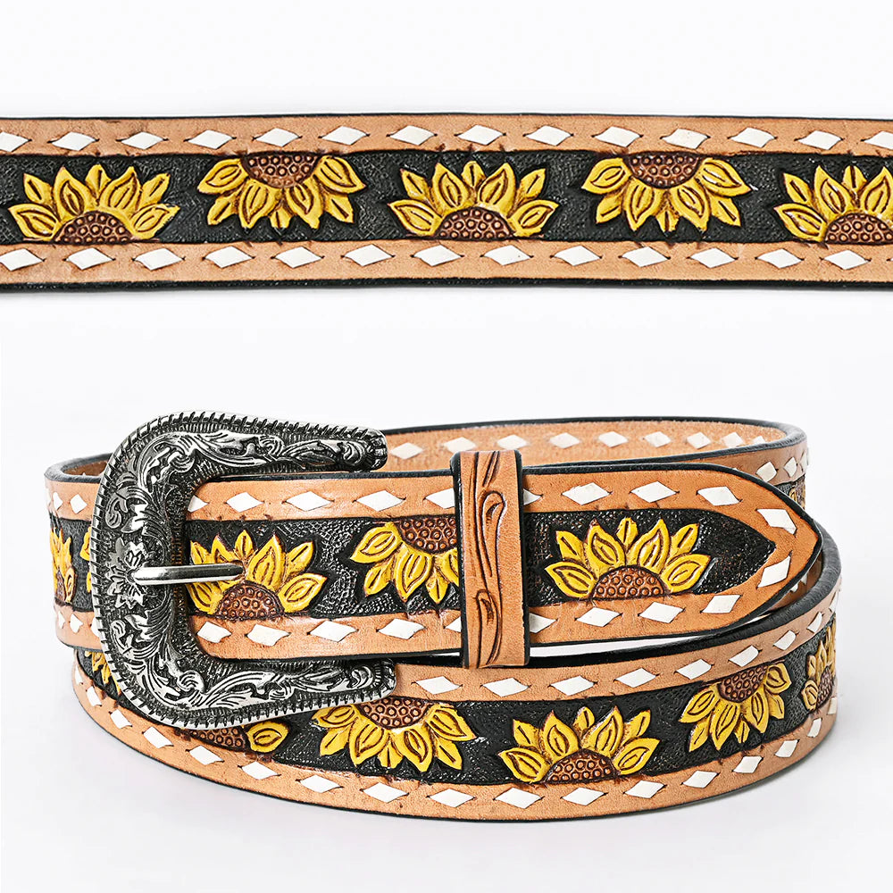 American Darling Tooled Sunflower Belt American Darling Tooled Sunflower Belt