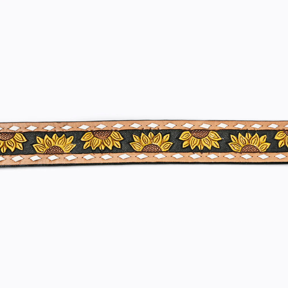American Darling Tooled Sunflower Belt