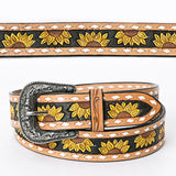 American Darling Tooled Sunflower Belt