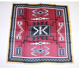 Wyoming Traders Maroon Black Aztec Wild Rag 