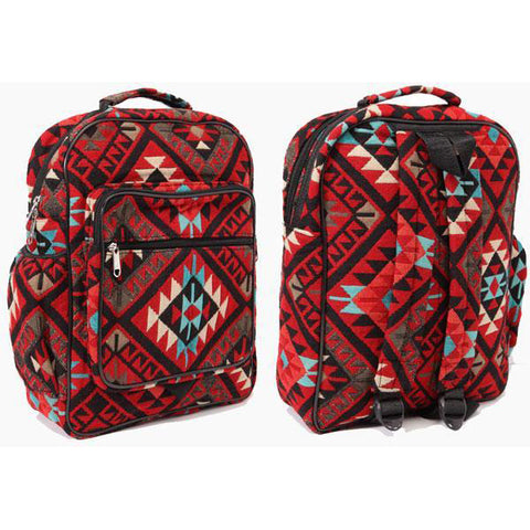 Red Aztec Backpack