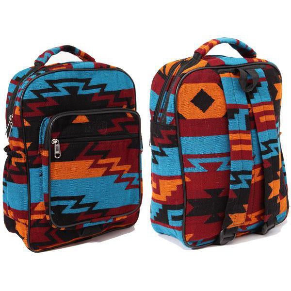 El Paso Saddleblanket Turquoise& Red Backpack