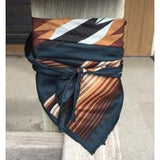 Wyoming Traders Teal And Tan Aztec Wild Rag