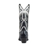 Azulado Black & White Phoenix Snip Toe Boot