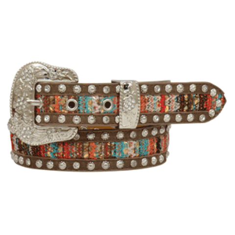 Brown Aztec Tapestry Girls Belt