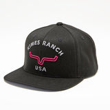 3D Embroidered Kimes Ranch USA logo Cap