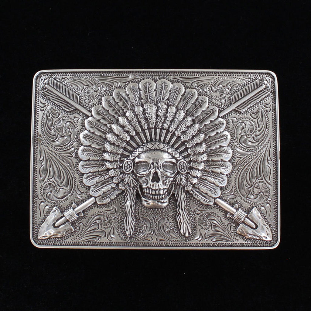 Ariat Chief Skull Belt Buckle 