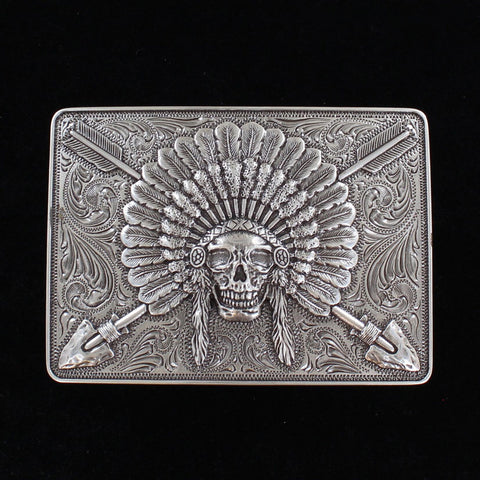 Ariat Chief Skull Belt Buckle 