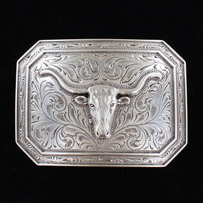 Ariat Rectangle Longhorn Buckle