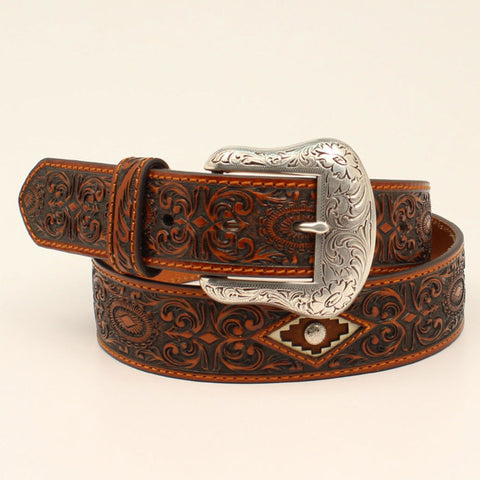 Ariat Men's Floral Embossed Belt