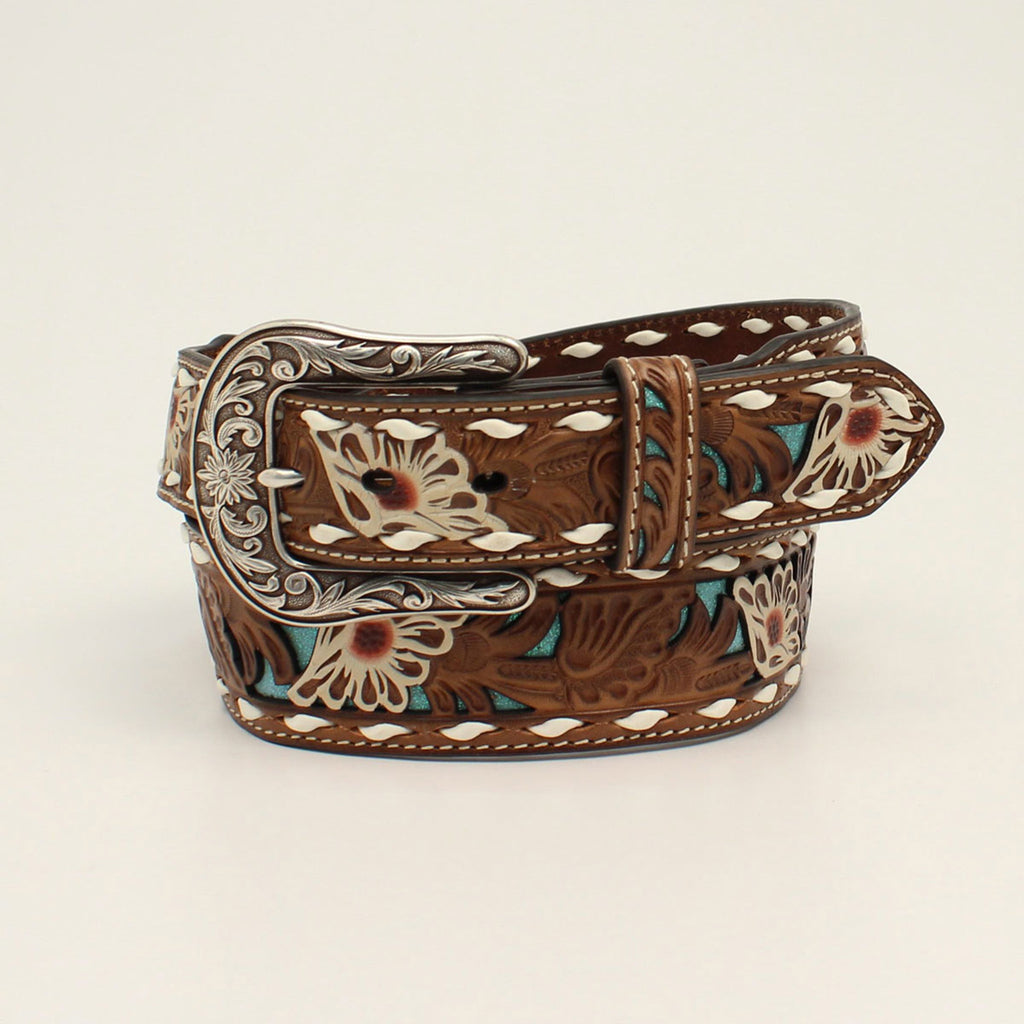 Ariat Women's Floral Painted Lace Belt