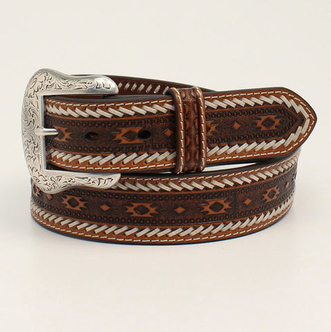 Ariat Men's Southwestern Buck Stitch Belt