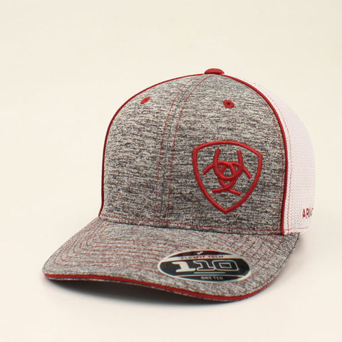 Ariat Red and Grey Logo Cap 