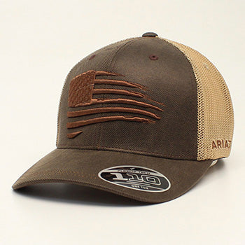 Ariat Brown Patriot Cap Western Edge Ltd