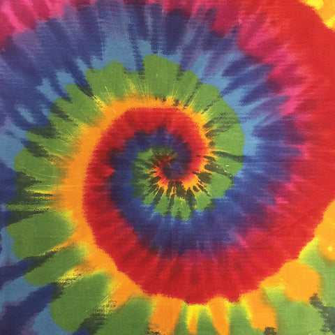 Tie Dye Brite Rainbow Bandanna