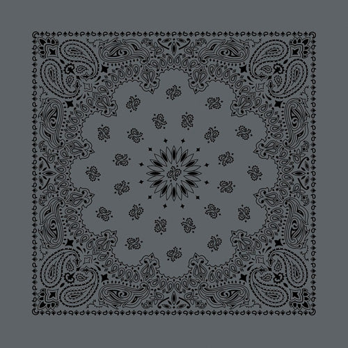 Charcoal and Black Austin Bandanna