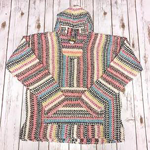 Pastel Pin Stripe Baja Pullover