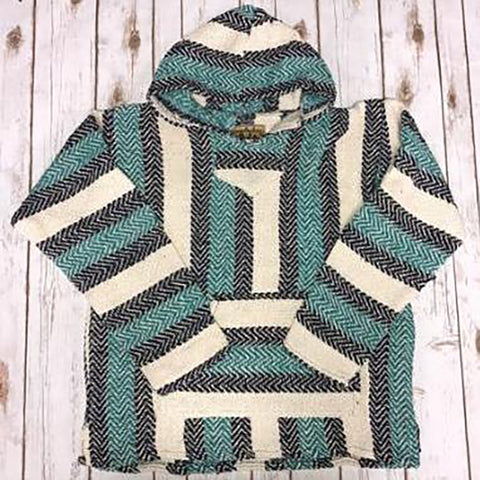 Teal Cotton Pullover Baja