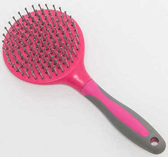 Mane and Tail Brush Fuchsia/Grey