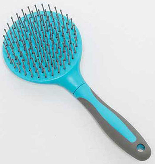 Mane and Tail Brush Turquoise/Grey