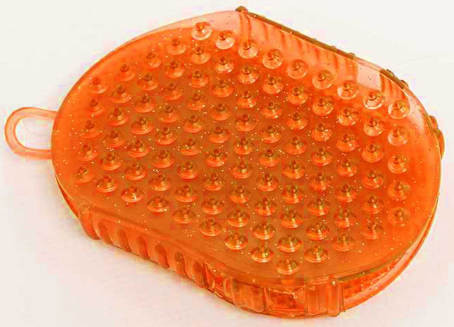 Gel Comb Grooming Glove Orange