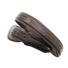 Men's Brown Crazy Figure 8 Stitch Belt