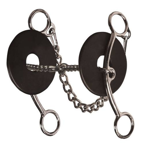 Professional's Choice BRITTANY MED SHANK TWISTED WIRE SNAFFLE