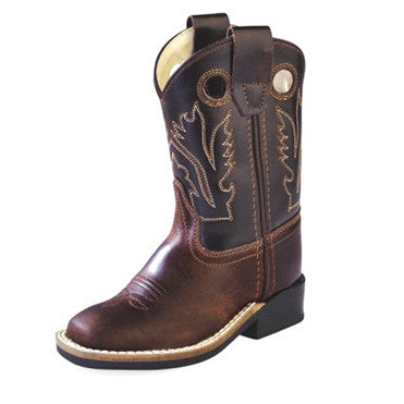 Old West Toddler Brown & Chocolate Cowboy Boots