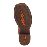 Boy's Distressed Brown and Rust Square Toe Boot