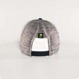 Black Clover Heather Grey/Navy Cap with Navy Clover/Neon Trim