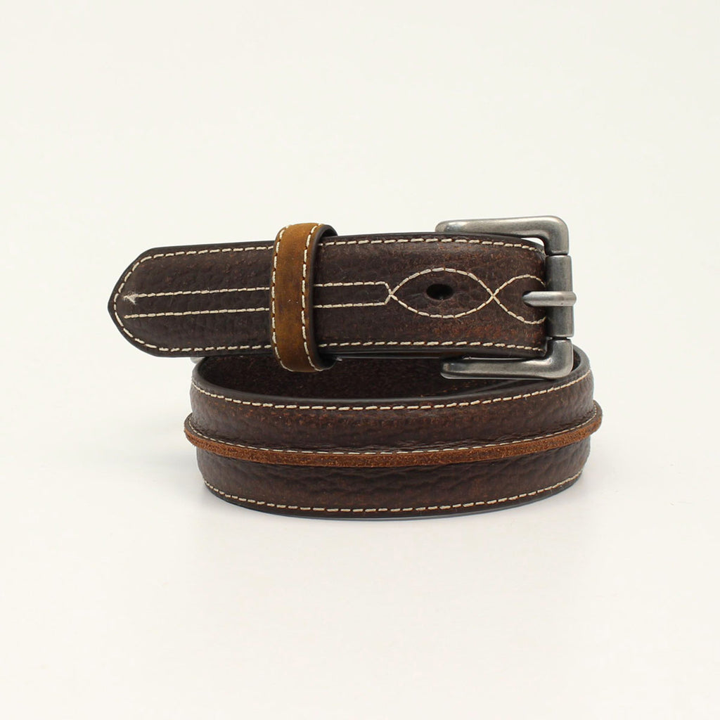 Kids Brown Center Bump Belt