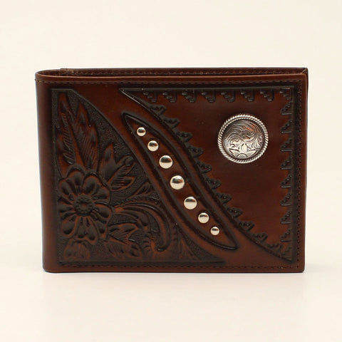 Nocona Floral Tooled Concho Bifold