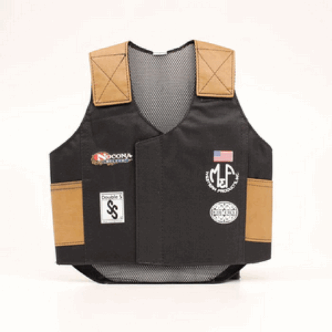 Youth Black Bull Rider Vest