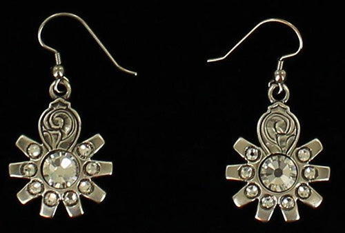 Antique Spur Rowel Drop Earrings