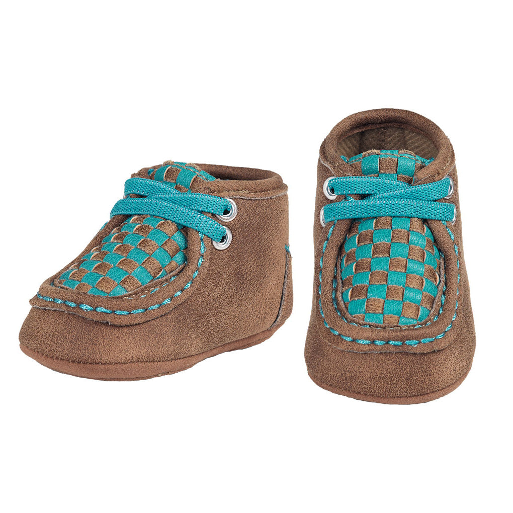 Infant Blue Cassidy Baby Bucker Mocs 