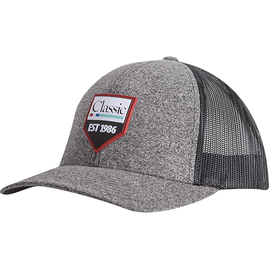 Classic Equine Grey and Black Mesh Cap