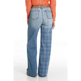 Cinch Women's Wide Leg Light Stone Washed Jeans