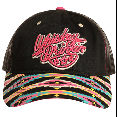 Black Whiskey Drinker Aztec Cap