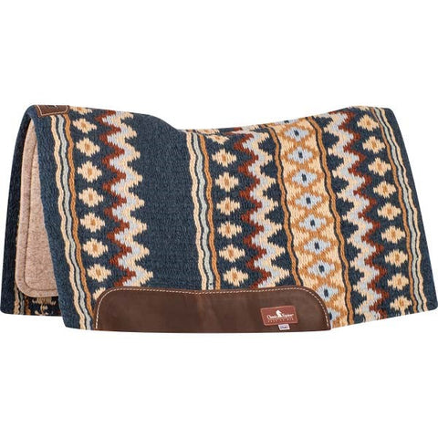 Classic Equine ESP Contoured Fit Saddle Pad - Navy/Ice