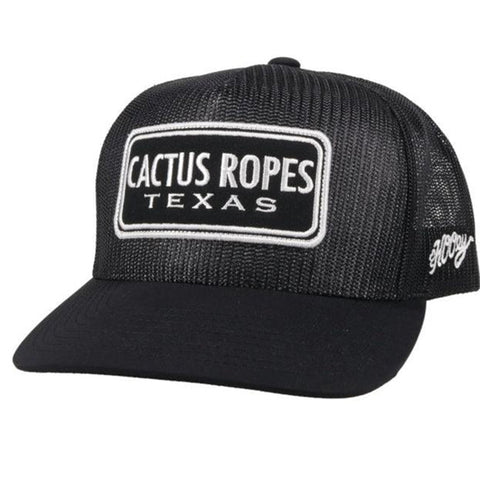 Hooey Black & White Cactus Ropes Cap