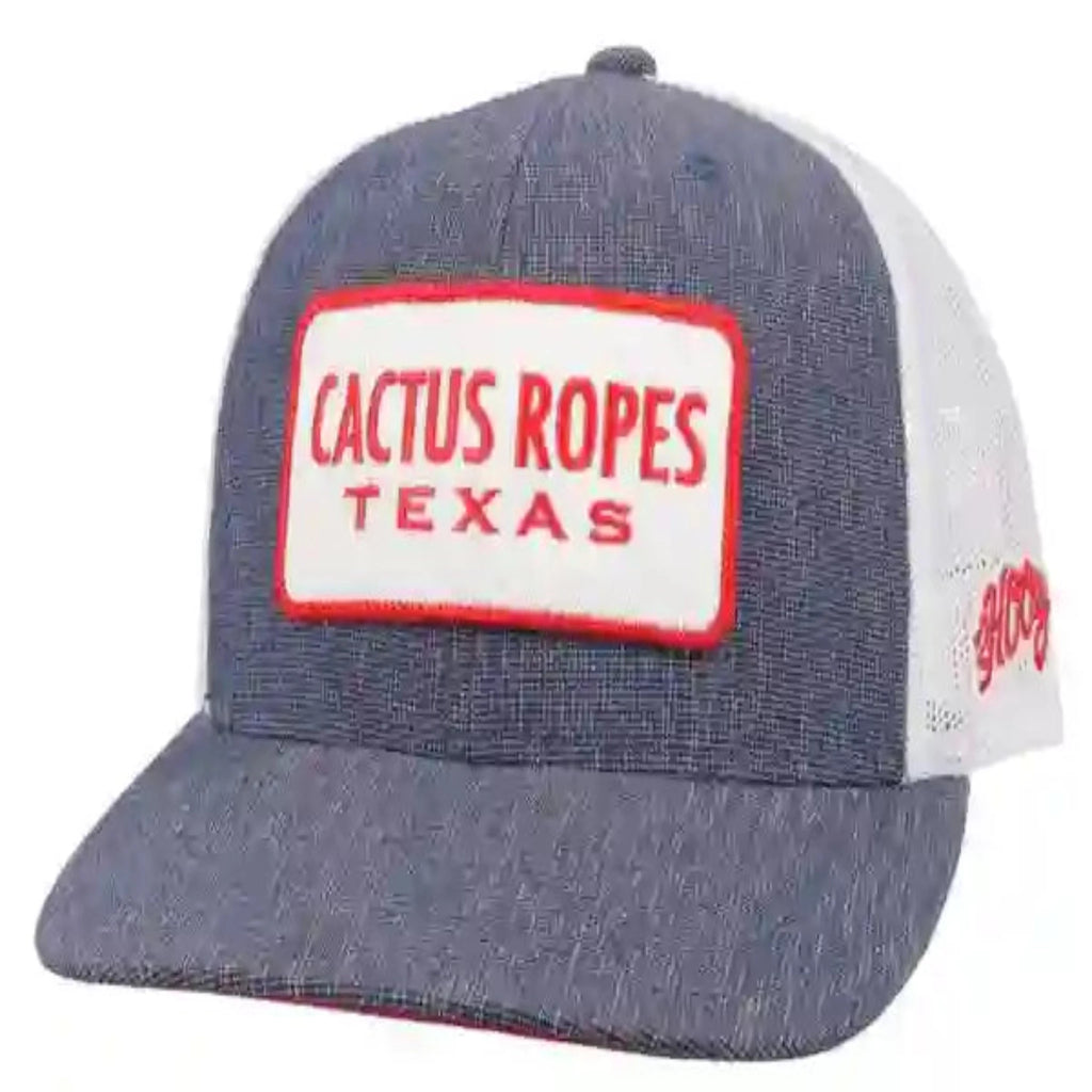 Hooey Denim Cactus Ropes Cap