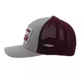 Hooey Grey & Maroon Cactus Rope's Cap