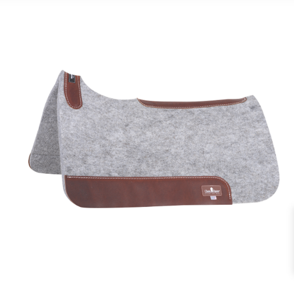 1" Grey Felt Saddle Pad
