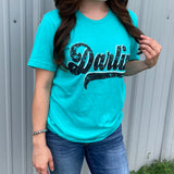 Turquoise Darlin Tee