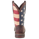 Durango Men's Patriotic Flag Square Toe Boots