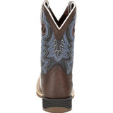 Durango Kid's Blue and Brown Square Toe Boot 