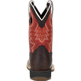 Durango Kid's Chestnut and Red Square Toe Boot 