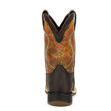 Durango Youth Dark Bay and Burnt Orange Western Boots