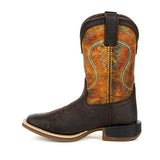 Durango Youth Dark Bay and Burnt Orange Western Boots